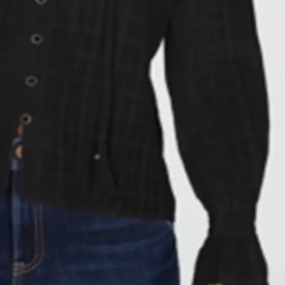 American Rag Black Lace/Crochet Blouse - Size S, so sweet, EUC. - Picture 3 of 5